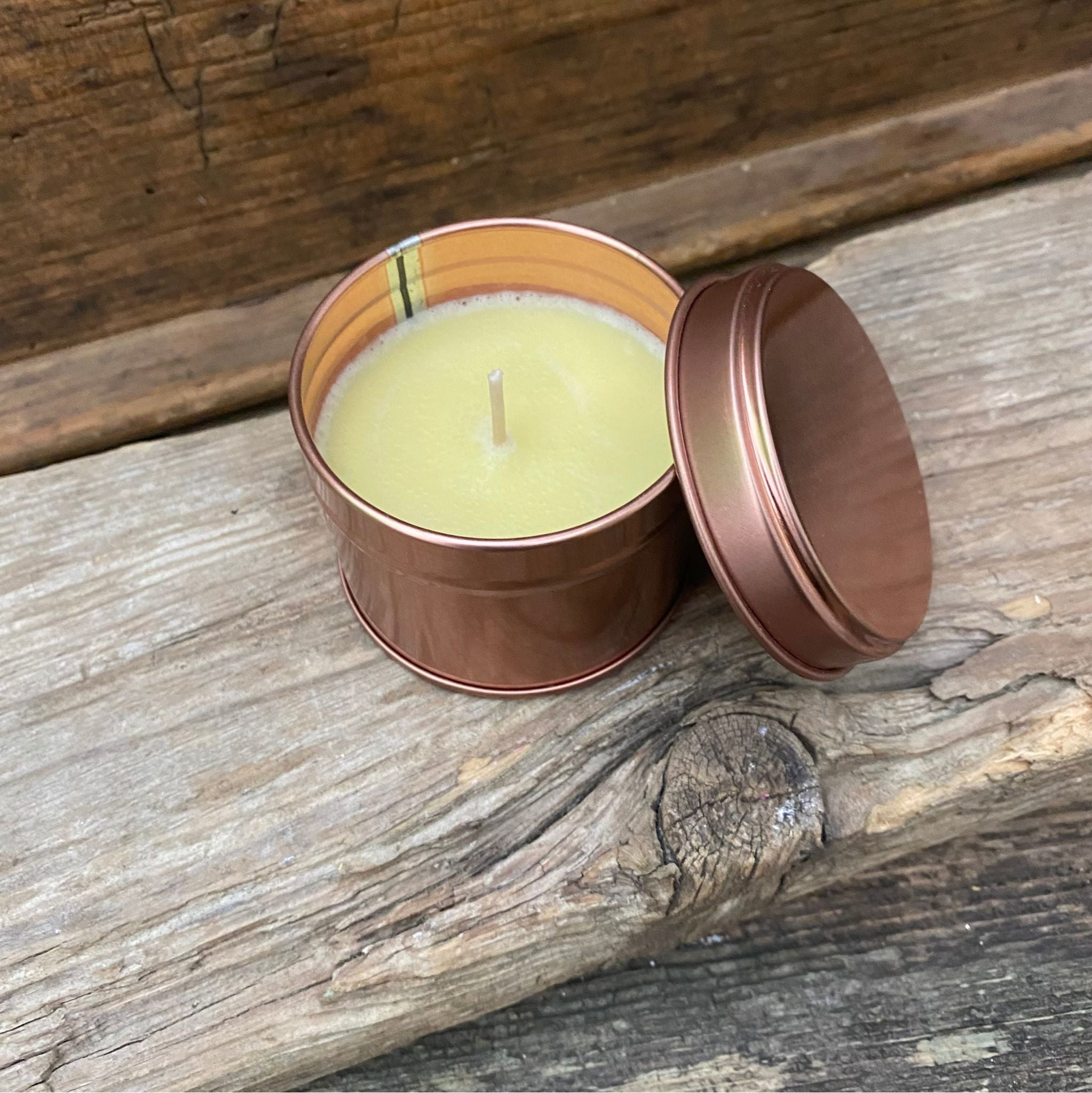 Kerzendose 100 ml - rotgold